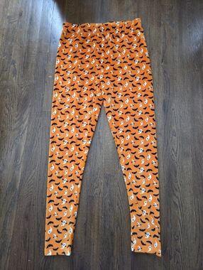 Serra Womens Large Velour Halloween Leggings